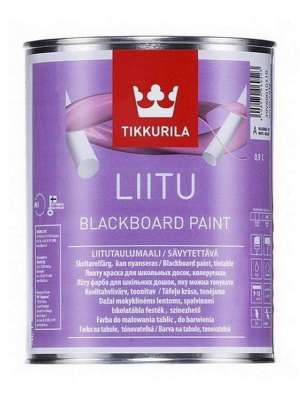 Грифельная краска с эффектом школьной доски Tikkurila Liitu (колеруемая) купить в Минске
