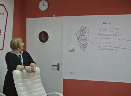изображение к статье Маркерные стены в офисах компании Softeq