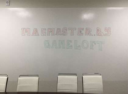 изображение к статье Компания Gameloft использует в работе и обучении маркерную стену