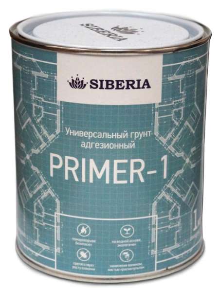 Купить в Минске: Siberia Primer-1 Адгезионный грунт для сложных поверхностей